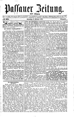 Passauer Zeitung Sonntag 8. Oktober 1871