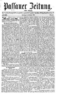 Passauer Zeitung Freitag 13. Oktober 1871