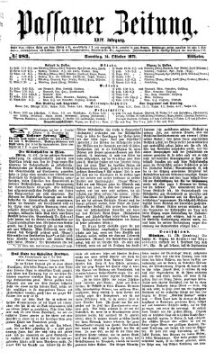 Passauer Zeitung Samstag 14. Oktober 1871