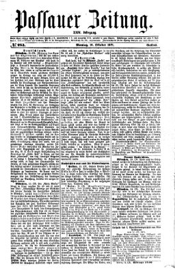 Passauer Zeitung Montag 16. Oktober 1871