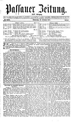 Passauer Zeitung Mittwoch 18. Oktober 1871