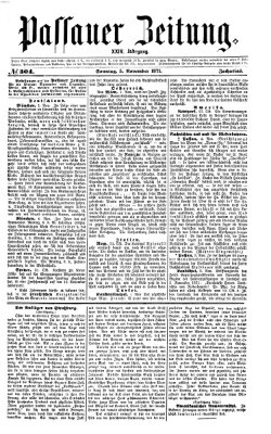 Passauer Zeitung Sonntag 5. November 1871