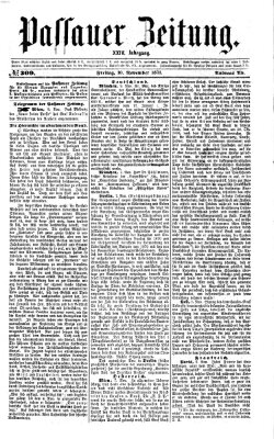 Passauer Zeitung Freitag 10. November 1871