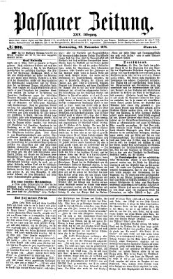 Passauer Zeitung Donnerstag 23. November 1871