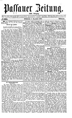 Passauer Zeitung Mittwoch 6. Dezember 1871