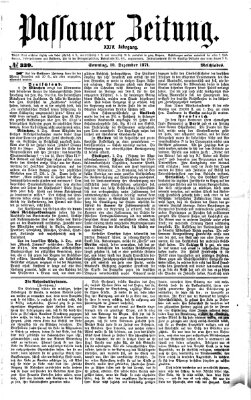 Passauer Zeitung Sonntag 10. Dezember 1871