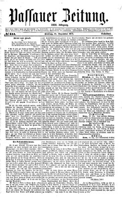 Passauer Zeitung Freitag 15. Dezember 1871