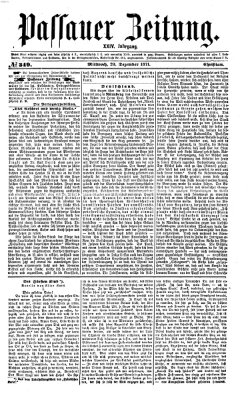 Passauer Zeitung Mittwoch 20. Dezember 1871