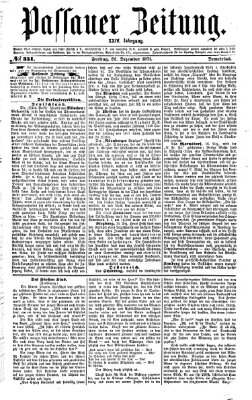 Passauer Zeitung Freitag 22. Dezember 1871