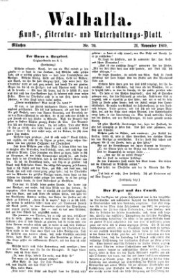 Walhalla (Der Bayerische Landbote) Sonntag 21. November 1869