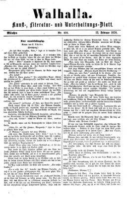 Walhalla (Der Bayerische Landbote) Sonntag 13. Februar 1870