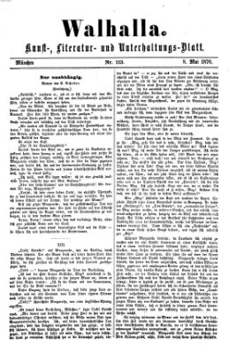 Walhalla (Der Bayerische Landbote) Sonntag 8. Mai 1870