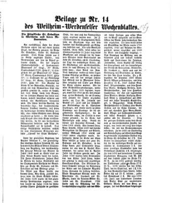 Weilheim-Werdenfelser Wochenblatt Sonntag 26. März 1871