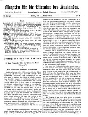 Magazin für die Literatur des Auslandes Samstag 11. Januar 1873