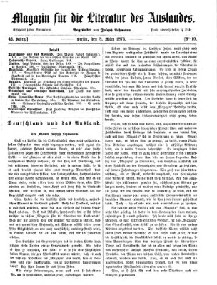 Magazin für die Literatur des Auslandes Samstag 8. März 1873