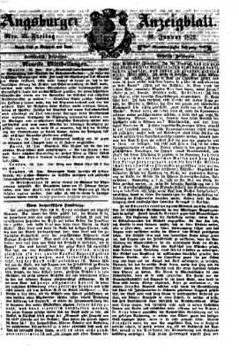 Augsburger Anzeigeblatt Freitag 26. Januar 1872