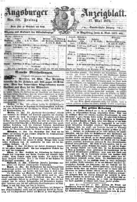 Augsburger Anzeigeblatt Freitag 17. Mai 1872