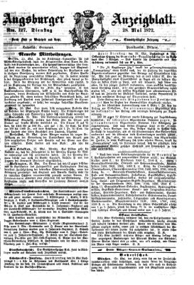 Augsburger Anzeigeblatt Dienstag 28. Mai 1872