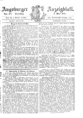 Augsburger Anzeigeblatt Dienstag 6. Mai 1873