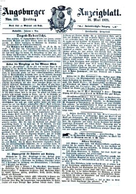 Augsburger Anzeigeblatt Freitag 16. Mai 1873