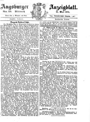 Augsburger Anzeigeblatt Mittwoch 21. Mai 1873