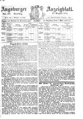 Augsburger Anzeigeblatt Samstag 23. August 1873