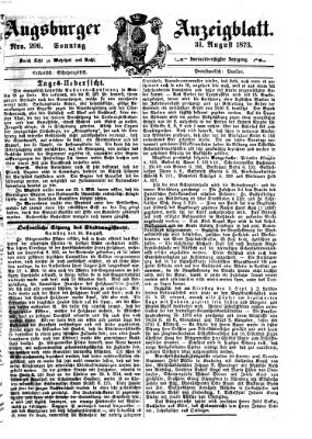 Augsburger Anzeigeblatt Sonntag 31. August 1873