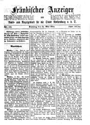 Fränkischer Anzeiger Dienstag 14. Mai 1872