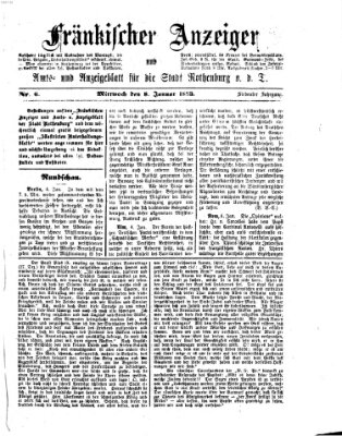 Fränkischer Anzeiger Mittwoch 8. Januar 1873