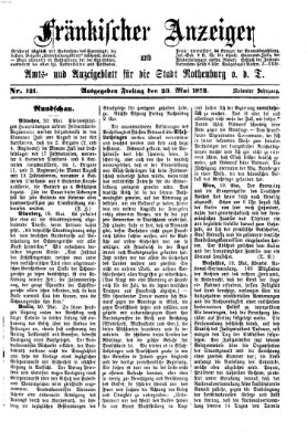 Fränkischer Anzeiger Freitag 23. Mai 1873