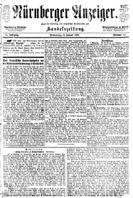 Nürnberger Anzeiger Donnerstag 11. Januar 1872