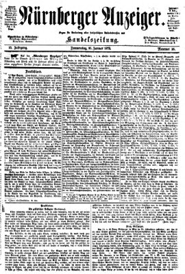 Nürnberger Anzeiger Donnerstag 25. Januar 1872