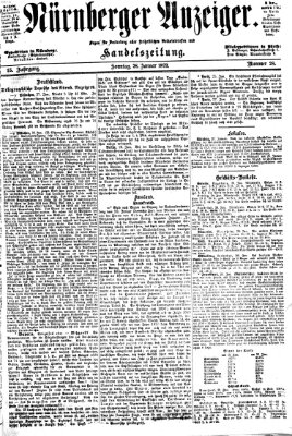 Nürnberger Anzeiger Sonntag 28. Januar 1872