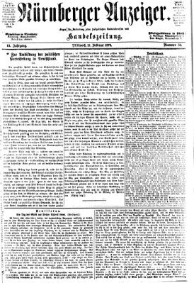 Nürnberger Anzeiger Mittwoch 21. Februar 1872