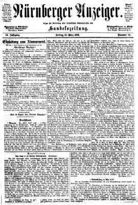 Nürnberger Anzeiger Freitag 15. März 1872