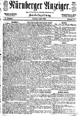 Nürnberger Anzeiger Sonntag 7. April 1872