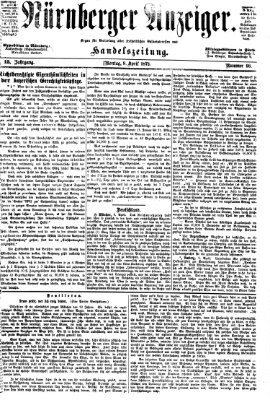 Nürnberger Anzeiger Montag 8. April 1872