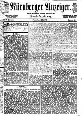 Nürnberger Anzeiger Donnerstag 2. Mai 1872