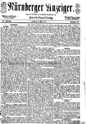 Nürnberger Anzeiger Sonntag 12. Mai 1872