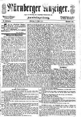 Nürnberger Anzeiger Dienstag 14. Mai 1872