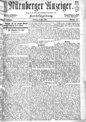 Nürnberger Anzeiger Sonntag 19. Mai 1872