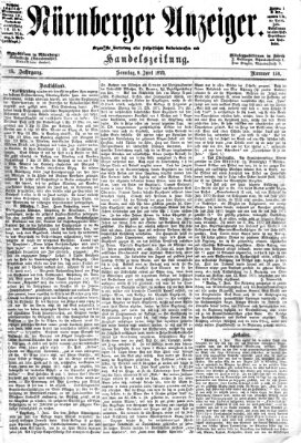 Nürnberger Anzeiger Sonntag 9. Juni 1872