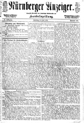 Nürnberger Anzeiger Samstag 15. Juni 1872