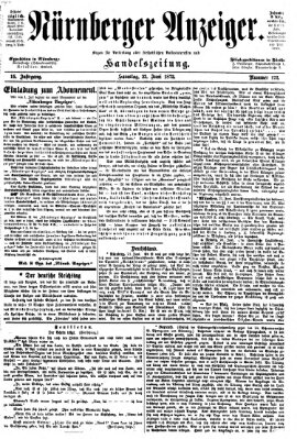 Nürnberger Anzeiger Samstag 22. Juni 1872