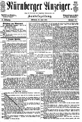 Nürnberger Anzeiger Mittwoch 26. Juni 1872