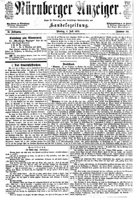 Nürnberger Anzeiger Montag 1. Juli 1872