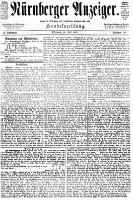Nürnberger Anzeiger Mittwoch 10. Juli 1872