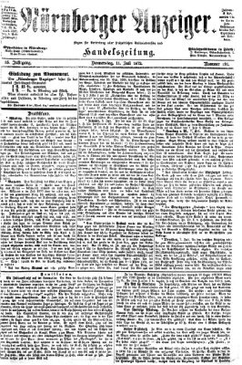 Nürnberger Anzeiger Donnerstag 11. Juli 1872