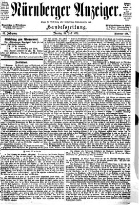 Nürnberger Anzeiger Donnerstag 18. Juli 1872