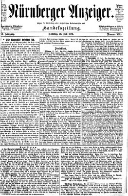 Nürnberger Anzeiger Samstag 20. Juli 1872